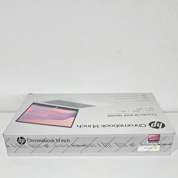 HP 14 in HD Chromebook Laptop Intel Processor N200 4GB RAM 128GB- Glacier Silver